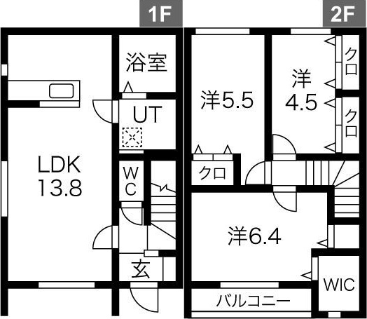 Merveille Ⅱ 103号室 間取り