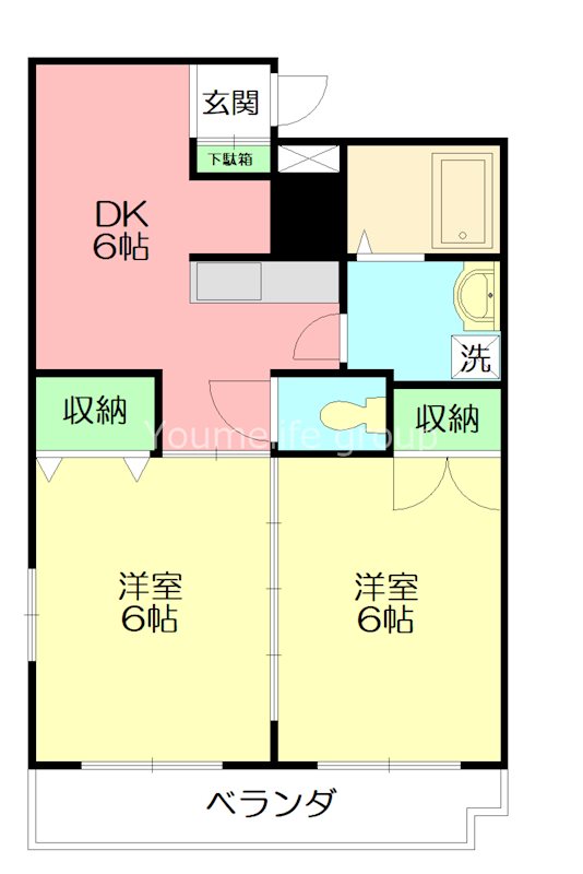 フリージア 403号室 間取り