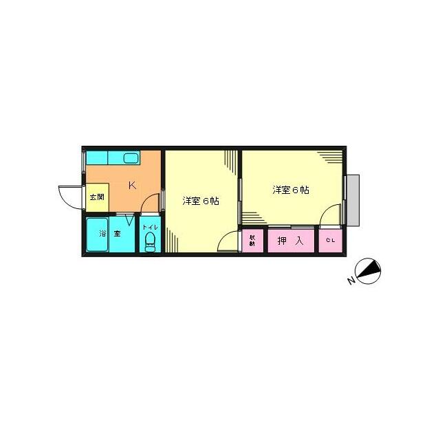 名瀬ハイツ 103号室 間取り