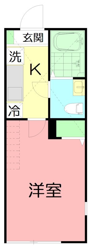 アザーレ・レーヴ東海大学前 105号室 間取り