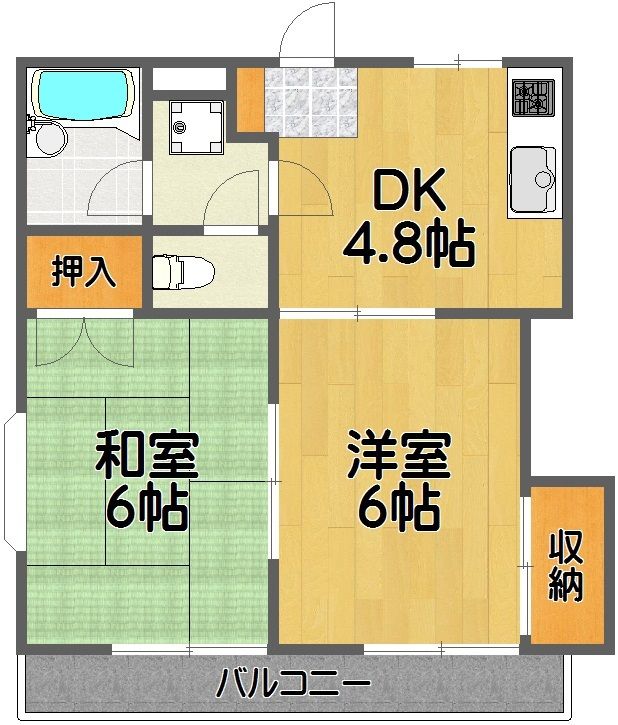 ハイムクエレひばりが丘 304号室 間取り