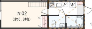 アザーレ・ソラ東海大学前A 202号室 間取り
