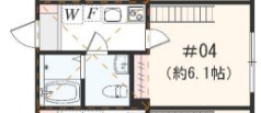 アザーレ・ソラ東海大学前Ｂ 204号室 間取り