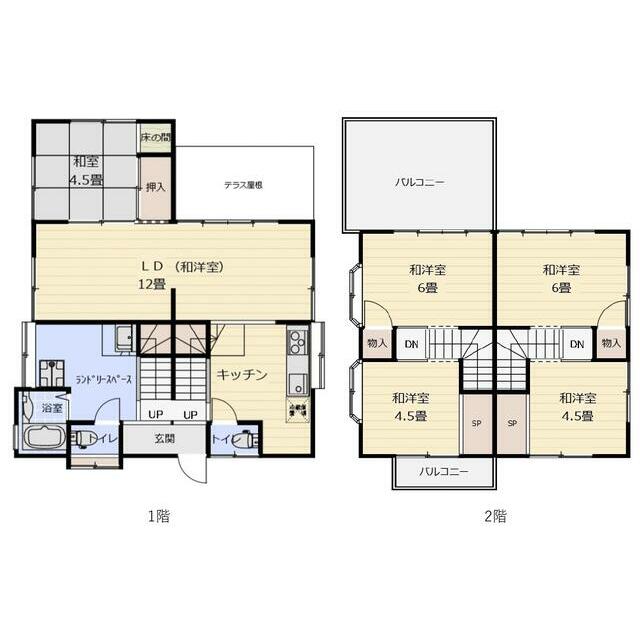 貸家　御殿３－２３－２４ 間取り