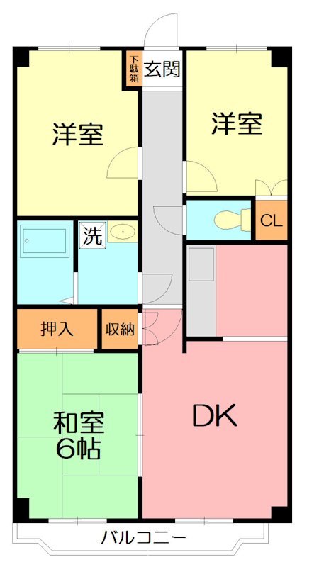 マーカスヒル湘南 404号室 間取り