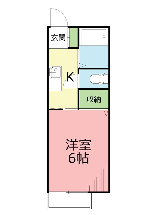 ロンディネ平塚 101号室 間取り