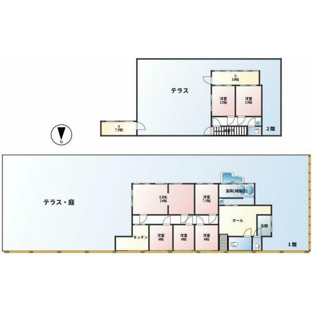 箱根仙石原戸建 (春山荘) 間取り