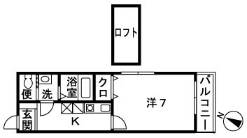 アンジェリカⅡ 201号室 間取り