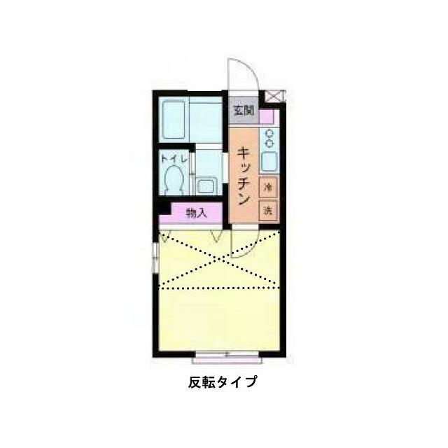 Kパレス立場 201号室 間取り