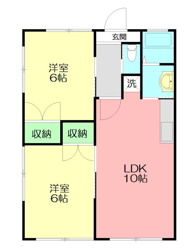 シーサイドハイムカトウⅡ 101号室 間取り