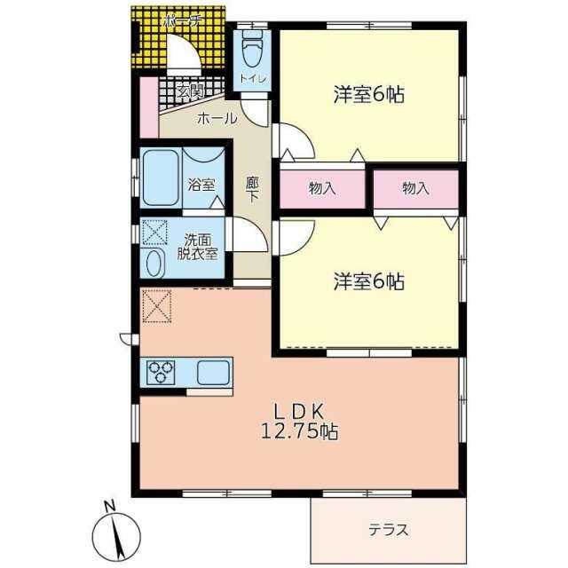 岩田貸家 間取り