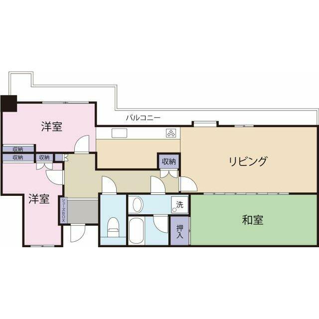 戸塚南パークホームズ四番館 302号室 間取り
