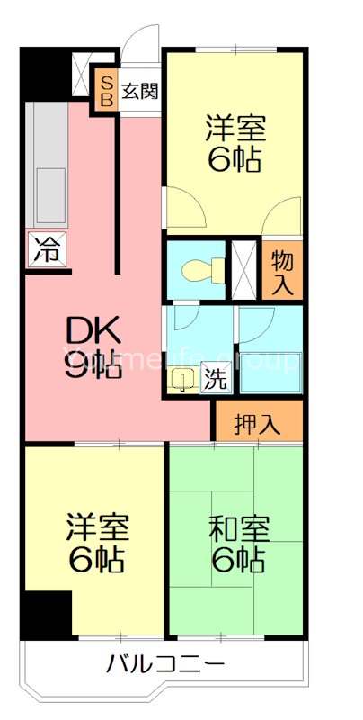 朝日本厚木マンション 203号室 間取り