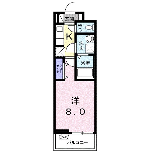 ボニート パンセ 202号室 間取り