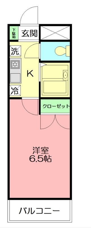 ハイツ井上Ⅱ 202号室 間取り