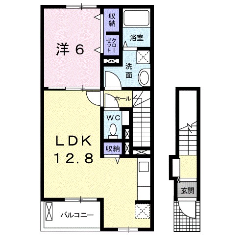 オラクル湘南 202号室 間取り