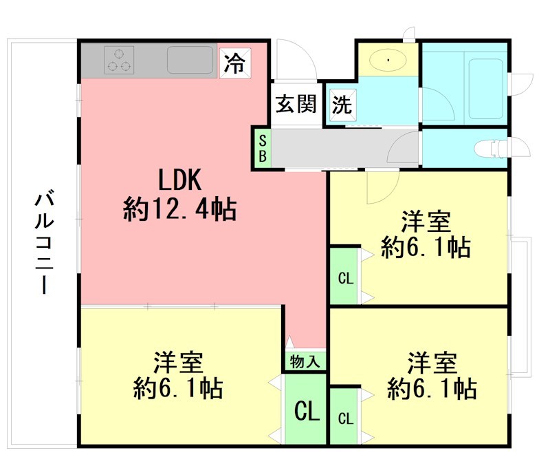 KENZO HAUS yokodai 0207号室 間取り