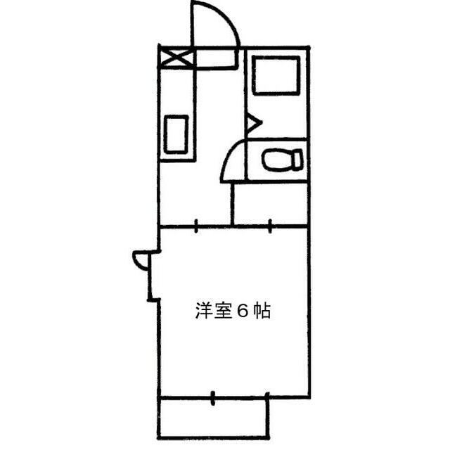 オークハウス 106号室 間取り