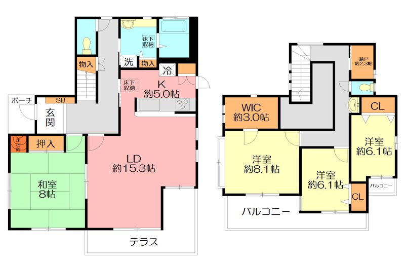 原宿戸建 間取り