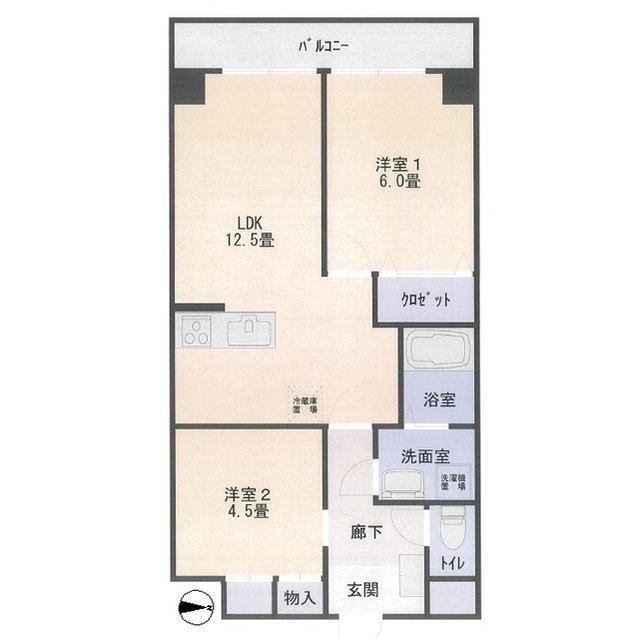 ノトスビル 304号室 間取り