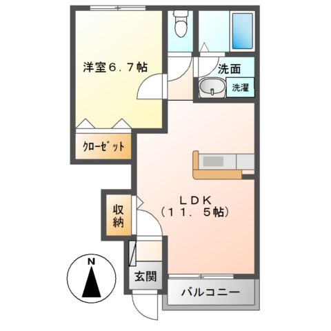 ヴァンベールＫ 間取り