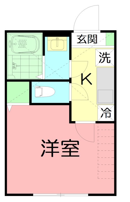 アザーレ・レーヴ東海大学前 102号室 間取り