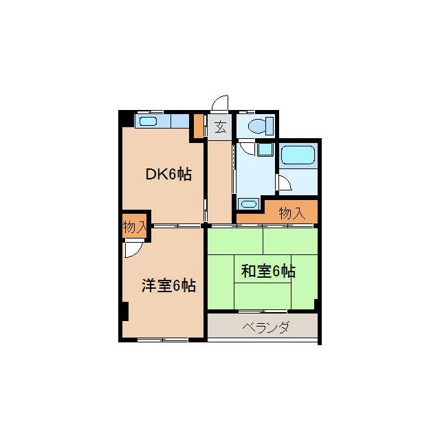 フラット鈴木 105号室 間取り