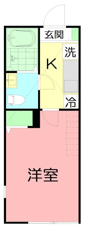 アザーレ・レーヴ東海大学前 104号室 間取り
