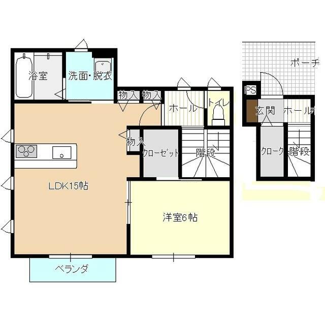 ヒサージュA 201号室 間取り