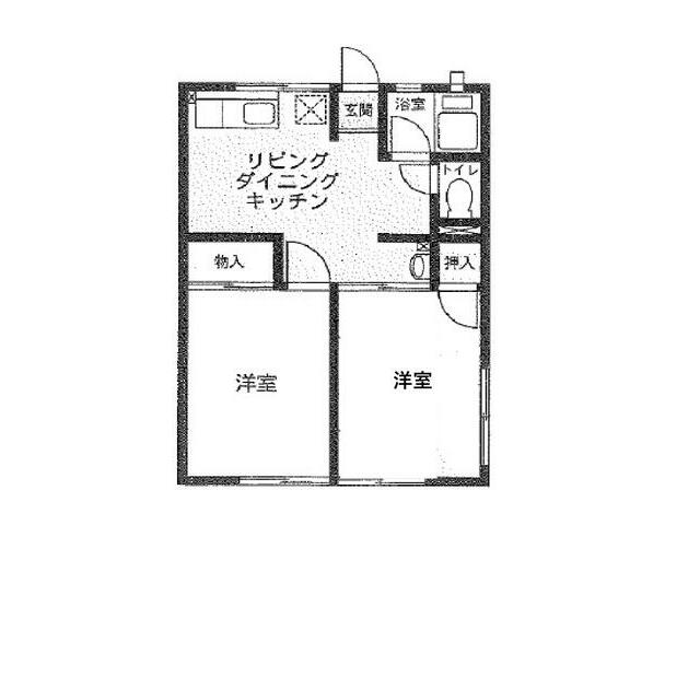 シティハイツシルフィ 201号室 間取り