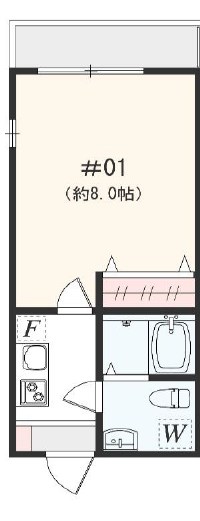 アザーレ・キュリオス伊勢原 101号室 間取り