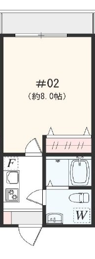 アザーレ・キュリオス伊勢原 202号室 間取り