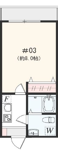 アザーレ・キュリオス伊勢原 303号室 間取り