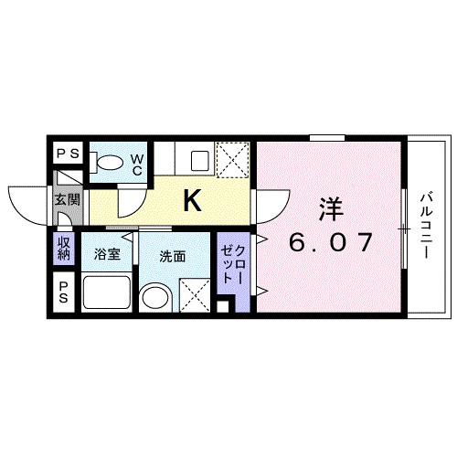 アン・クレール 201号室 間取り