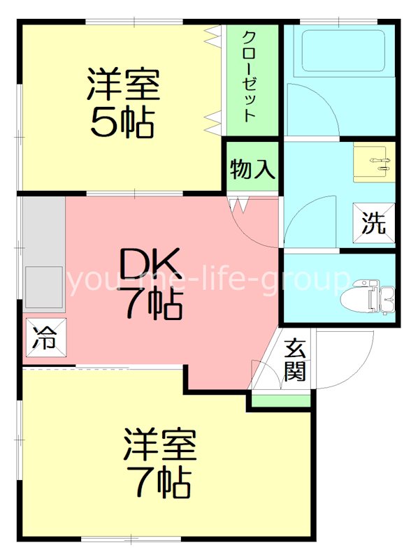 メゾン・ド・キキ 102号室 間取り
