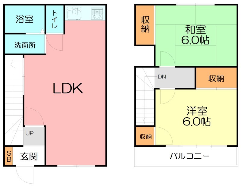 タタン・デュオ別堀A 102号室 間取り