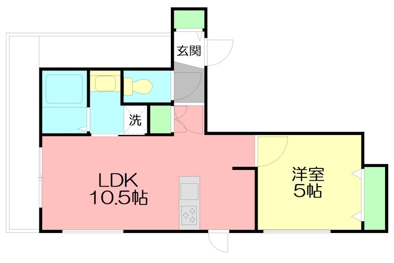キャリアライズ湘南 401号室 間取り