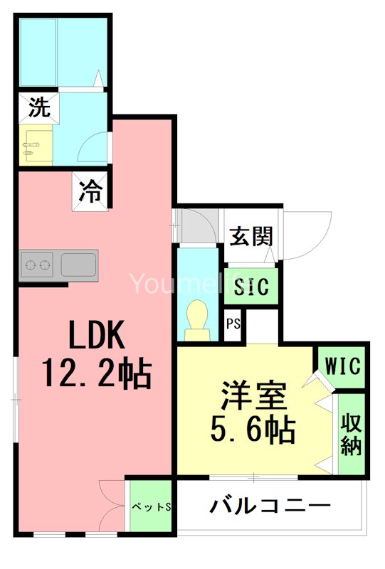 キャリアライズ湘南 102号室 間取り