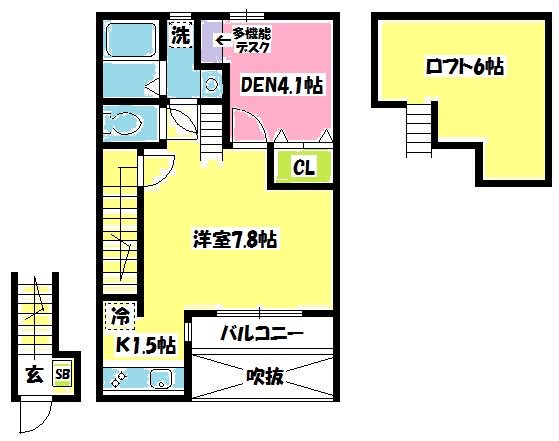 ROND V番館 204号室 間取り