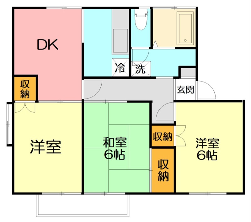 コンフォート  202号室 間取り