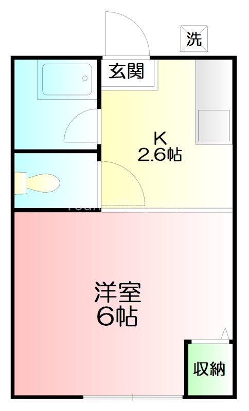 今井ハイツD棟 103号室 間取り