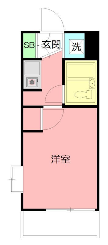 ヴァンハウス大和 206号室 間取り