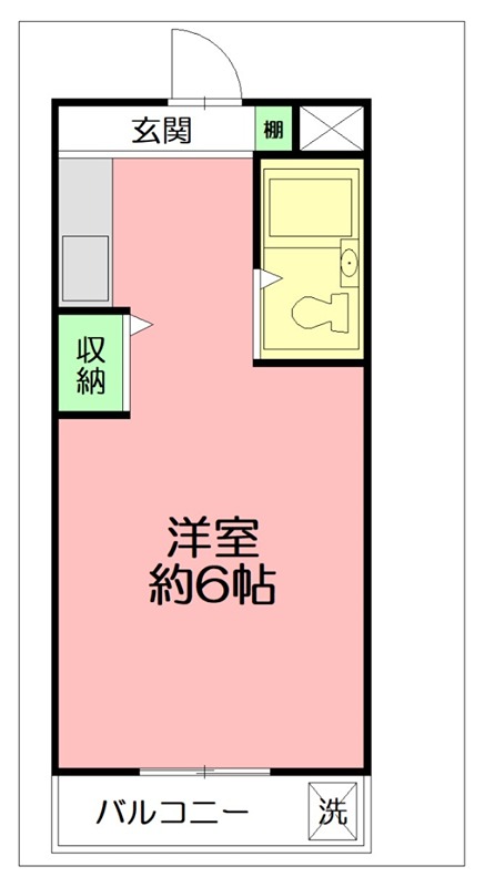 タプラ下荻野 306号室 間取り