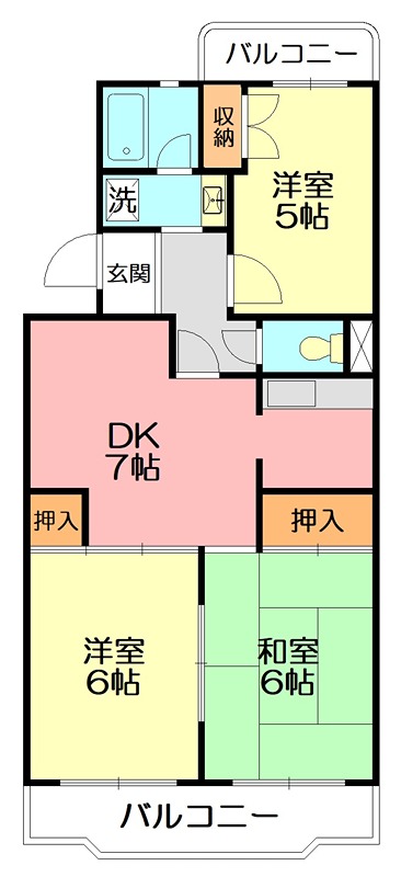 ハイツエントピア 207号室 間取り