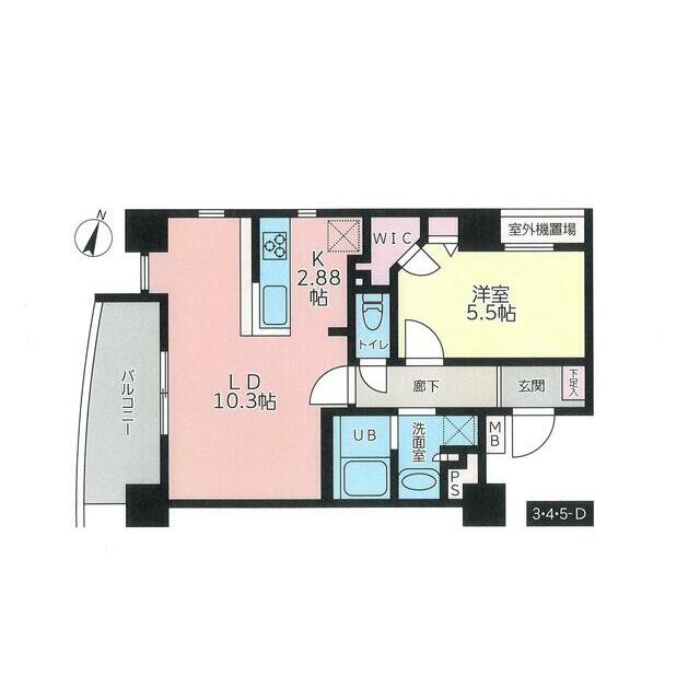 ケインズ湘南Ⅱ 506号室 間取り