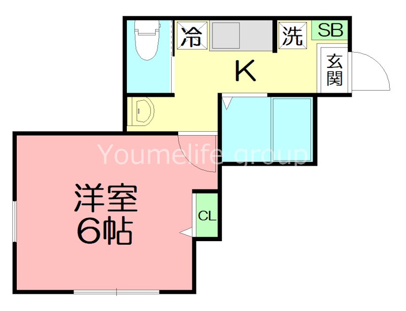 Lagoon　EN 104号室 間取り
