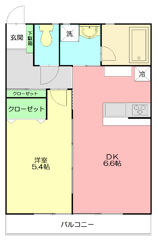 ルナージュ弐番館 202号室 間取り