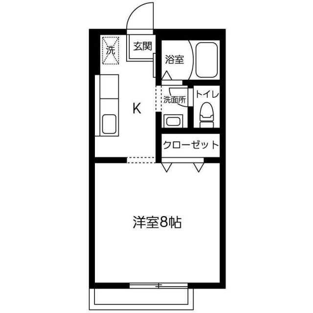 ミツハシハイツ 205号室 間取り