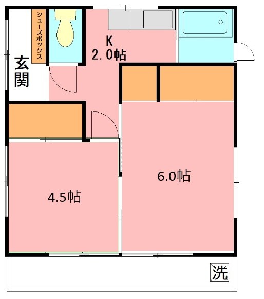 山田貸家 間取り