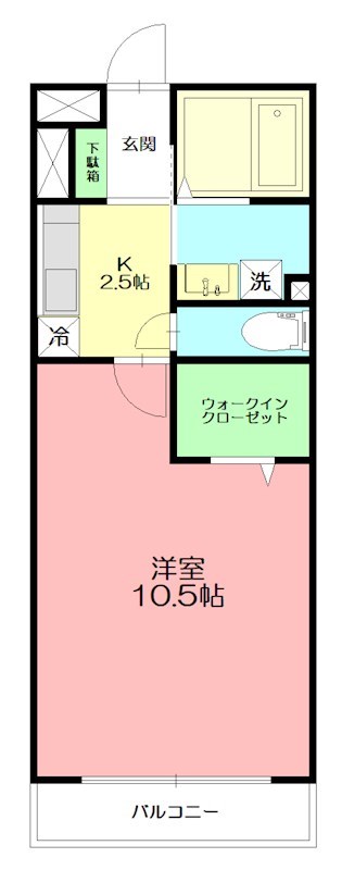 フローラルガーデン 302号室 間取り
